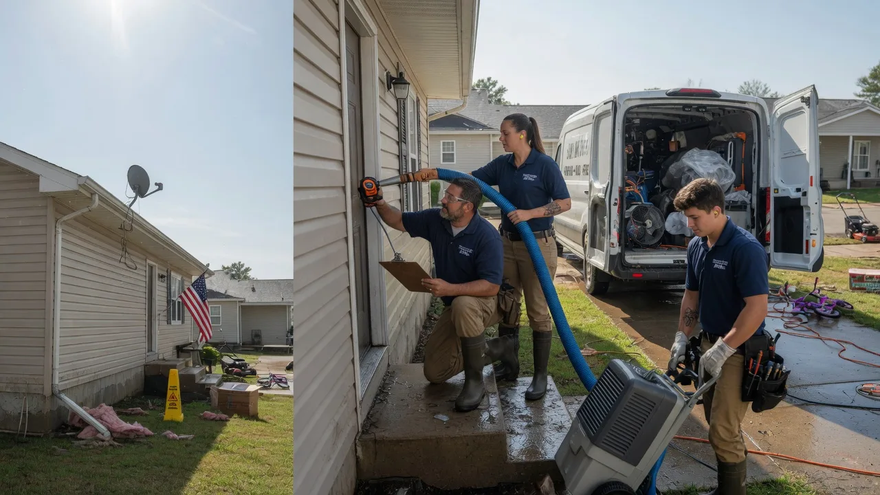 Ceiling Water Damage Restoration in Owensville, IN near me